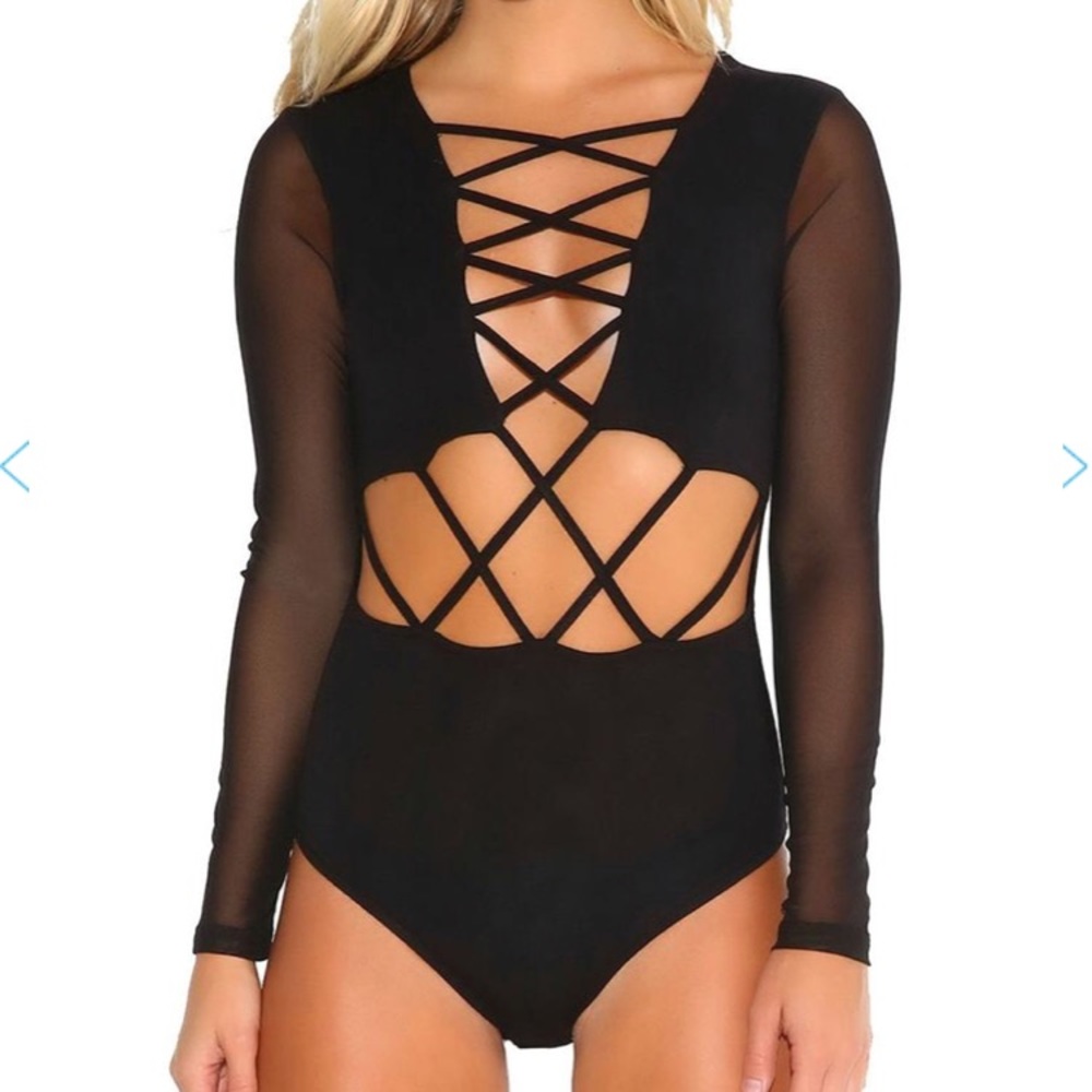 Black bodysuit from iheartraves